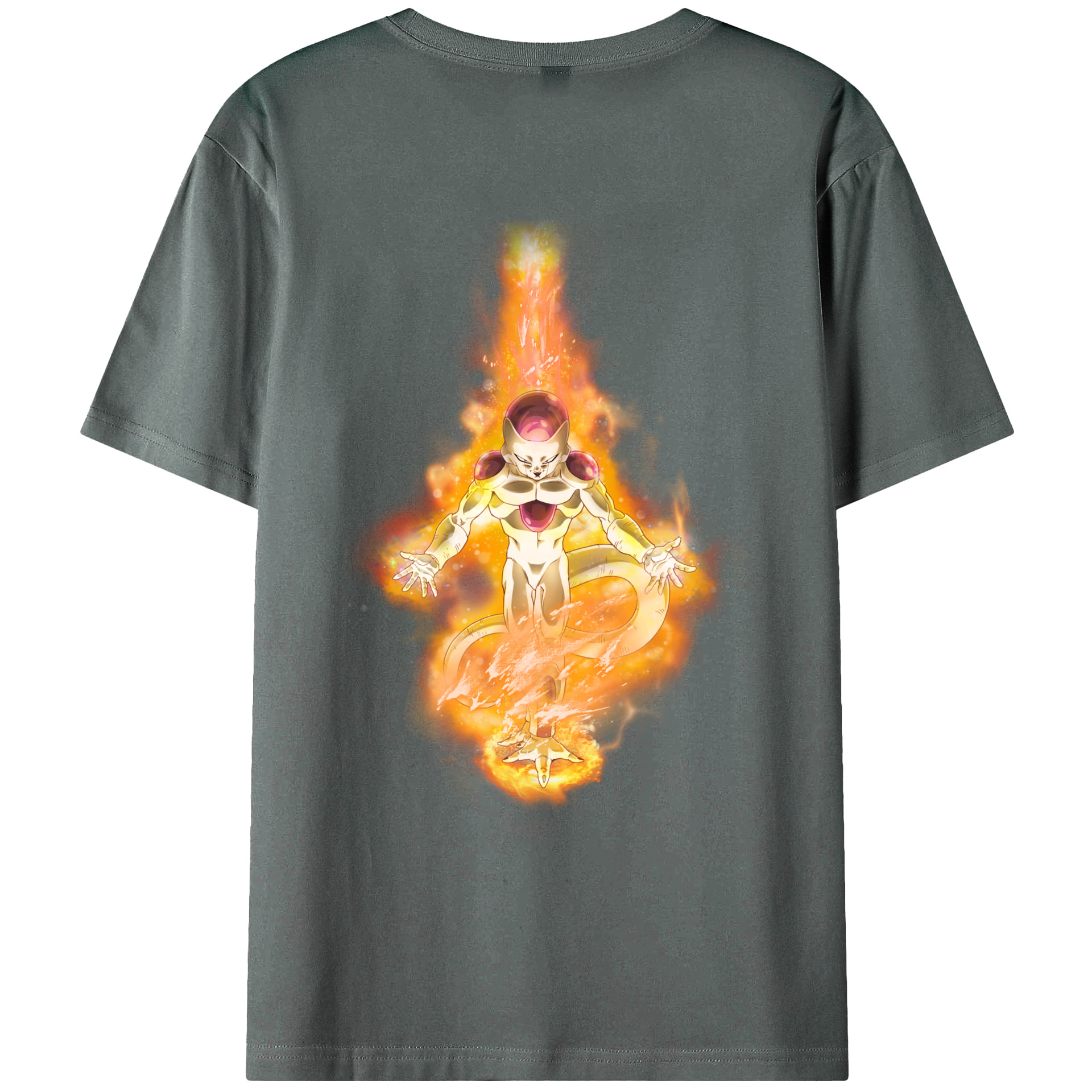 （画像用） ドラゴンボール フリーザ DRAGON BALL Frieza 綿100％ メンズ半袖Tシャツ（バックプリント） 通気性